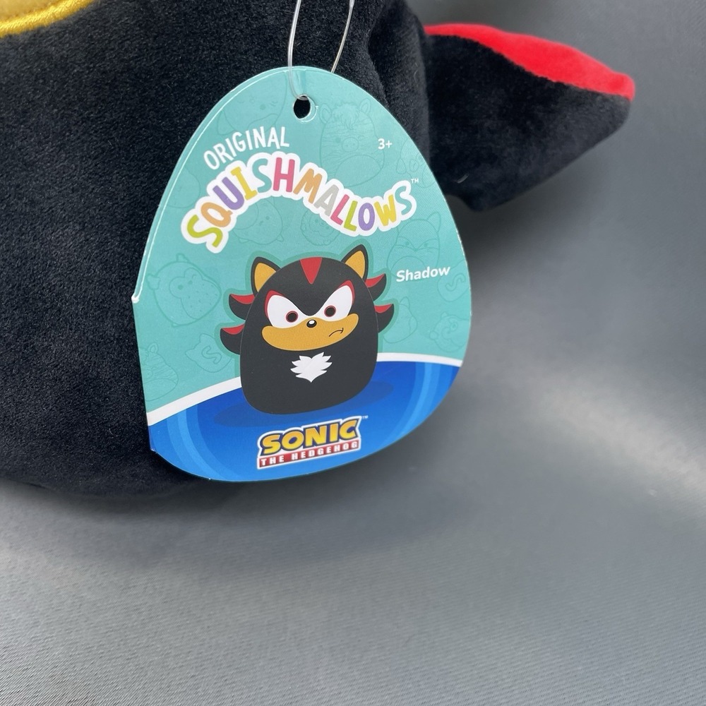 Squishmallows Kellytoy Original SEGAs Sonic the Hedgehog 10 inch - Shadow NWT - Picture 2 of 9